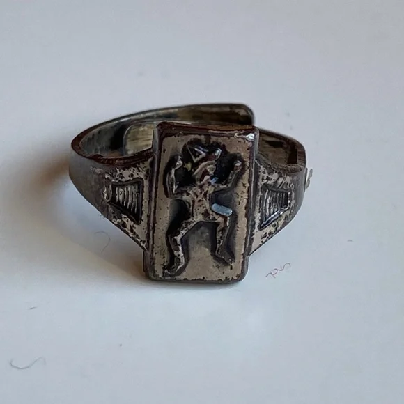 Jewelry Vintage Sterling Silver Girl Scouts Brownie Adjustable